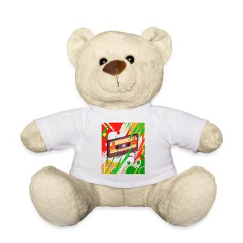Rastafari Music Vibes Only Rasta Jamaica Reggae - Teddy Bear - white - Front