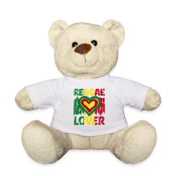 Rastafari Music Vibes Only Rasta Jamaica Reggae - Teddy Bear - white - Front