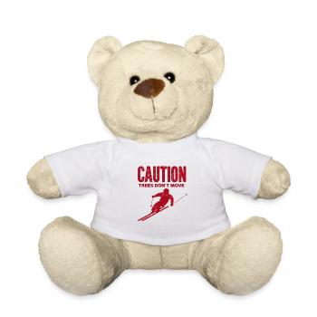 Skifahren Snowboard Berge Urlaub Schnee Freestyle - Teddy - Weiß - Vorne