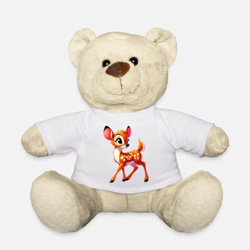 Rehbraun - Teddy - Weiß