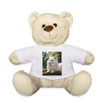 Cute Cat - Teddy Bear - white - Front