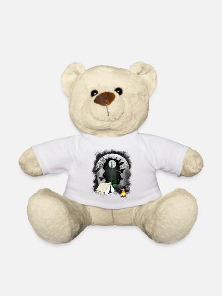 Zelt zelten Lagerfeuer Wald Naturliebhaber - Teddy - Weiß