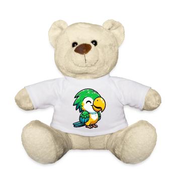 Perroquet - Nounours - blanc - Devant