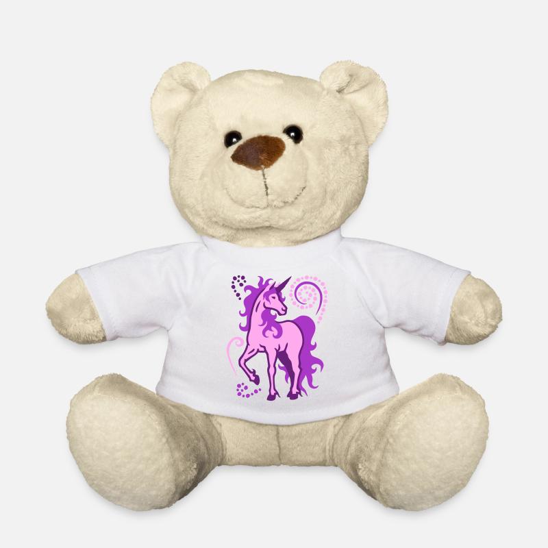 Einhorn individuell 3farbig SVG - Teddy - Weiß