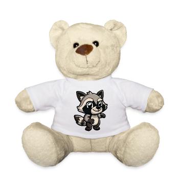 raton laveur - Nounours - blanc - Devant