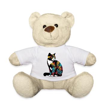 Chat - Nounours - blanc - Devant