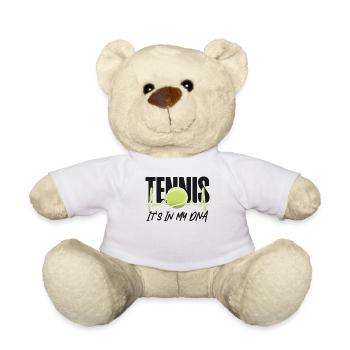 Drôle de joueur de tennis Raquette Tennis - Nounours - blanc - Devant