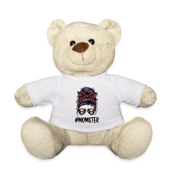 Halloween Momster Monster Mom - Teddy Bear - white - Front