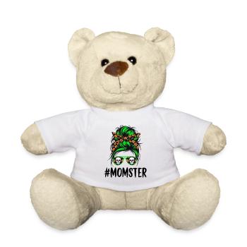 Halloween Momster Monster Mom - Teddy Bear - white - Front
