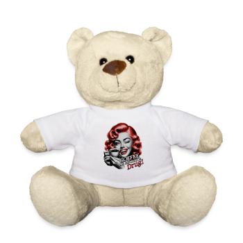 Cool Coffee Design Coffee My Favorite Drug - Teddy Bear - white - Front
