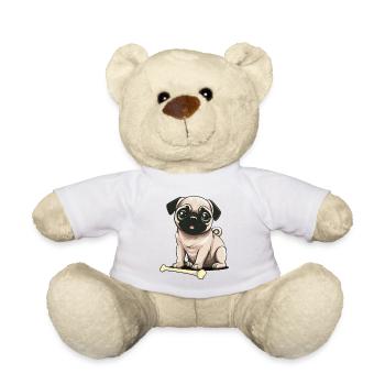 Knochen Hund Hunde Haustiere Haustier Kinder - Teddy - Weiß - Vorne