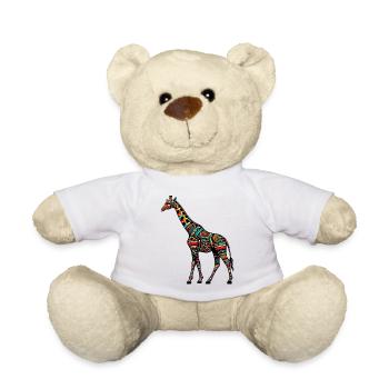Giraffe - Teddy Bear - white - Front