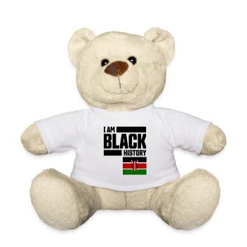 Black History Month - Teddy Bear - white - Front