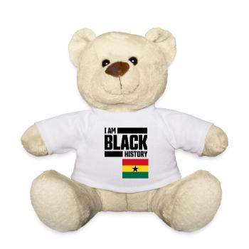 Monat der schwarzen Geschichte Ghana - Teddy - Weiß - Vorne