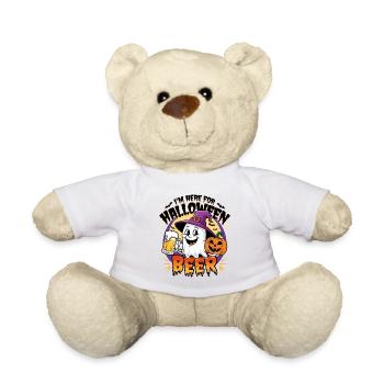 Lustiger Geist I'm here for Halloween Beer - Teddy Bear - white - Front