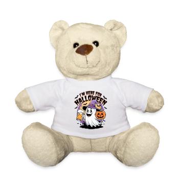 Lustiger Geist I'm here for Halloween - Teddy Bear - white - Front