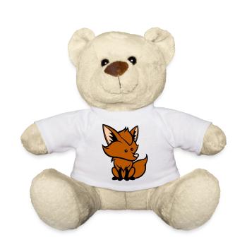 Renard Bande Dessinée Animal - Nounours - blanc - Devant