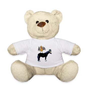 Halloween Vampire Peanut Horse Horse Nut - Teddy Bear - white - Front