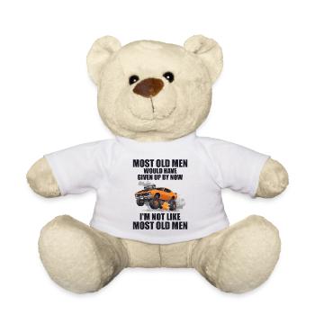 I'm Not Like Most Old Men | Funny Drag Racing - Nounours - blanc - Devant