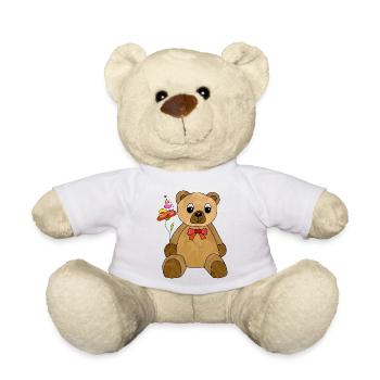 Teddybär - Teddy - Weiß - Vorne