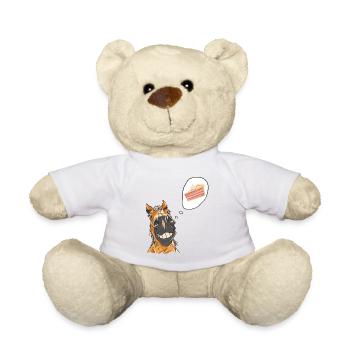 Horse Horse Pony Birthday Birthday Cake - Teddy Bear - white - Front