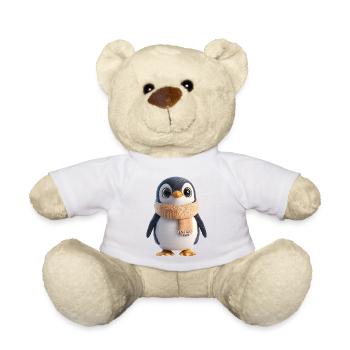Plüsch Pinguin mit Schal - Teddy - Weiß - Vorne