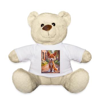 super süßes australisches Tier Down Under – Dingo - Teddy - Weiß - Vorne