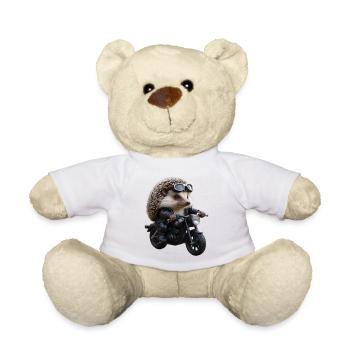 Herisson motard - Nounours - blanc - Devant