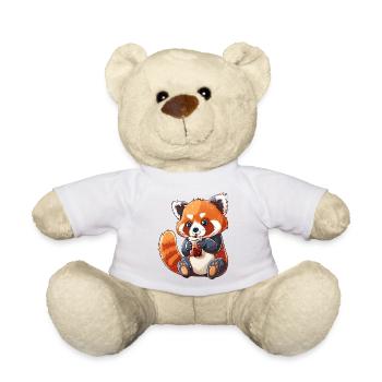 Red Panda Little Panda Bubble Tea Boba Tea - Nounours - blanc - Devant