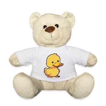 Canard Bande dessinée Canard - Nounours - blanc - Devant