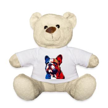 French Bulldog Dog - Teddy Bear - white - Front