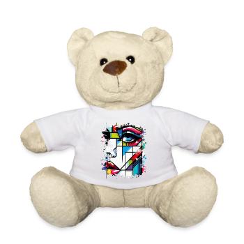 Frauen Girl Power Design Kunst Weiblicher Feminismus Symbol - Teddy - Weiß - Vorne