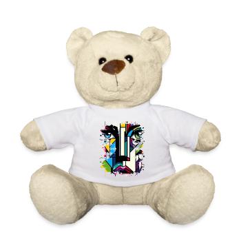 Frauen Girl Power Design Kunst Weiblicher Feminismus Symbol - Teddy - Weiß - Vorne