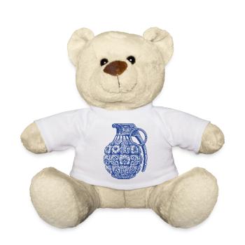 Ornamenten bombe - Teddy - Weiß - Vorne