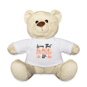 Pottery Ceramics Artist Living - Teddy Bear - white - Front