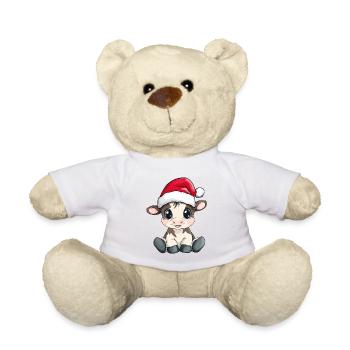 Vache Noël mignon Noël mignon Noël - Nounours - blanc - Devant