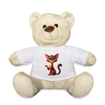 Abessinier 6 - Teddy - Weiß - Vorne
