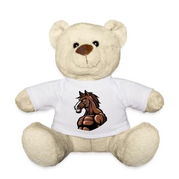 Pferd Stark - Teddy - Weiß - Vorne