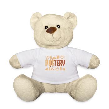 Pottery Ceramics Artist Pottery - Teddy - Weiß - Vorne
