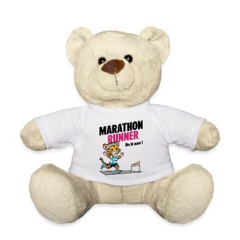 Marathonien léopard - Nounours - blanc - Devant