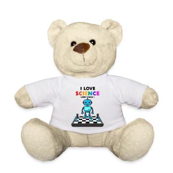 Science and Chess - Teddy Bear - white - Front
