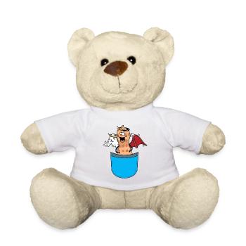 Erdnuss Engelch Teufelchin okkult spirituell - Teddy - Weiß - Vorne