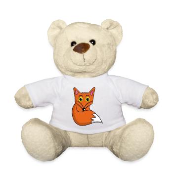 Cute Fox - Teddy Bear - white - Front