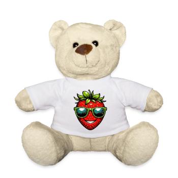 Fraise Fraises - Nounours - blanc - Devant