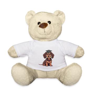 Dachshund Student Dog Study Study Dogs - Teddy Bear - white - Front