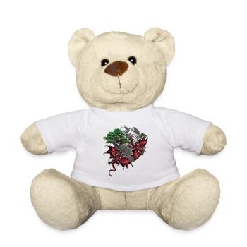 Fantasy Dragon Créature mythique Dragon Conte de fées Enfant - Nounours - blanc - Devant