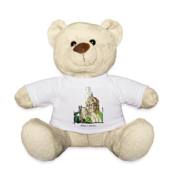 Lichtenstein Castle // Illustration - Teddy Bear - white - Front