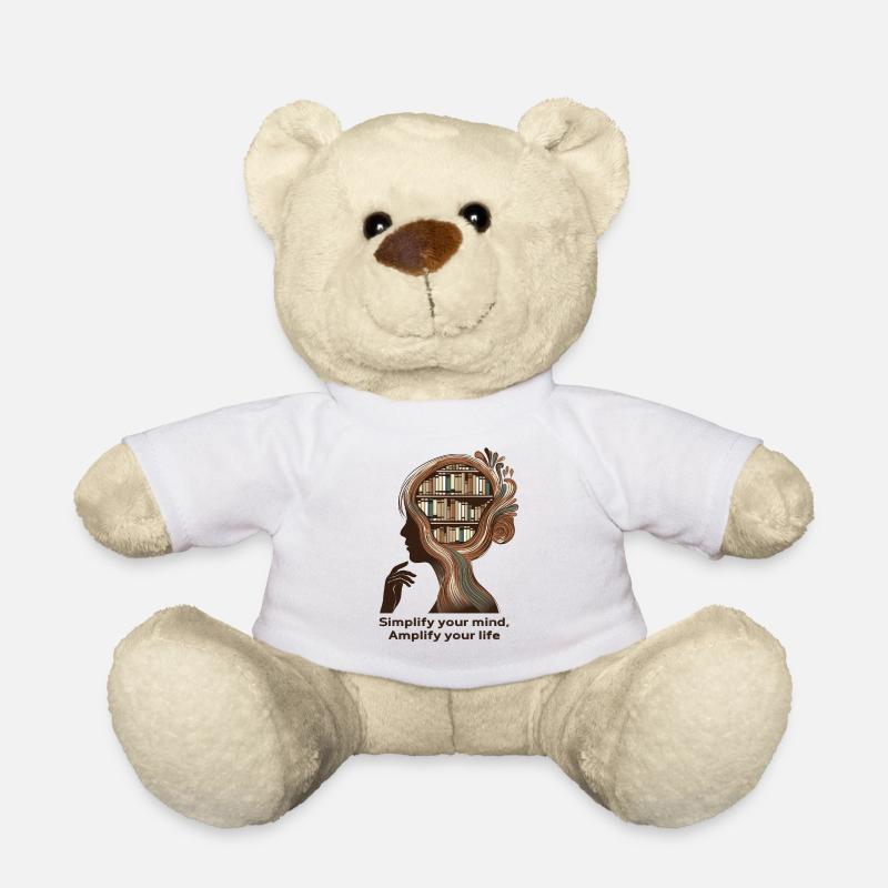 Simplify your mind Achtsamkeit Design - Nounours - blanc