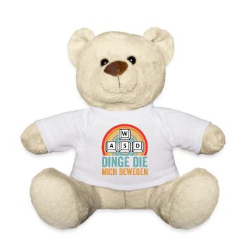 Dinge, die mich bewegen Gaming retro für Zocker - Teddy - Weiß - Vorne