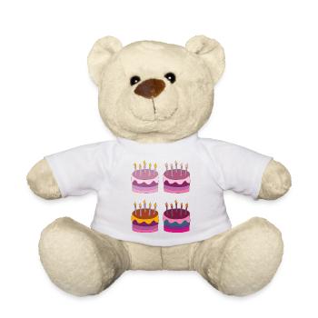 torte 4fach - Teddy - Weiß - Vorne